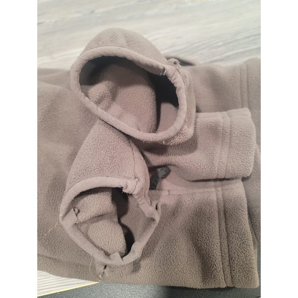 LL Bean Polartec Fleece Jacket Mens Large Tall Brown Full Zip Outdoor Pullover - Picture 9 of 10